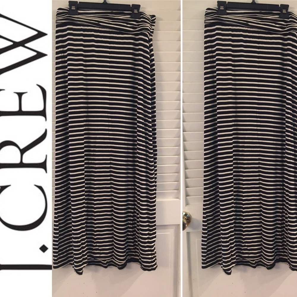 J.crew striped maxi skirt - sz small.